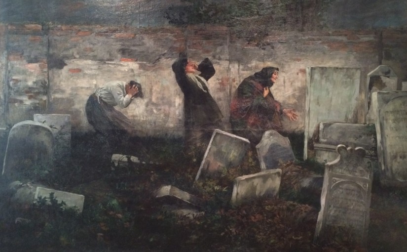 Samuel_Hirszenberg,_Cimetière_juif,_Lodz,1892