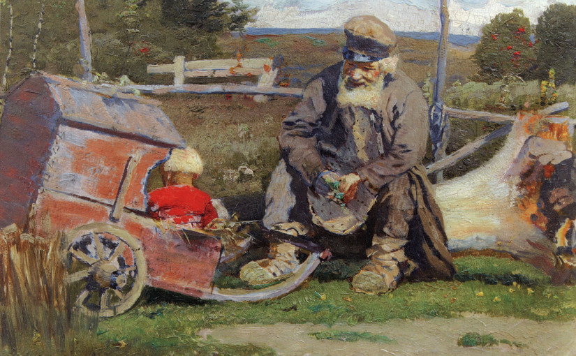 Старый да малый, М.В.Нестеров, 1887 / art-catalog.ru