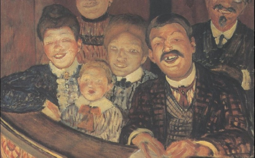 "Театр. Фарс", К. Петров-Водкин, 1907